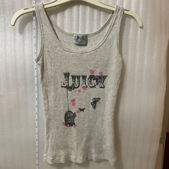 Juicy Couture Gray Tank Top with Pink Accents Size Small - Picture 9 of 17